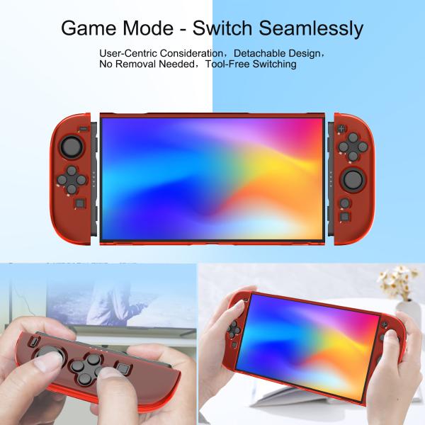 Detachable PC Left & Right Joy-con + Dockable Middle Frame Protective Cover Case Kit for Nintendo Switch 2