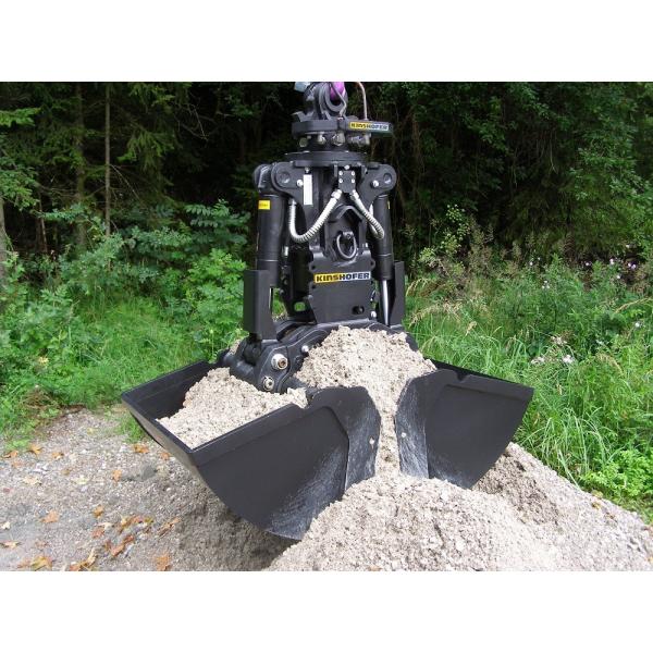 360 Degree Rotating Excavator Clamshell Bucket For Limited Working Space