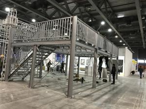 Buy cheap High Strength Galvanized H Section Light Steel Structure Building Exhibition Platform product