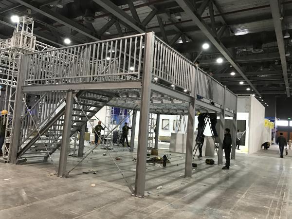 High Strength Galvanized H Section Light Steel Structure Building Exhibition