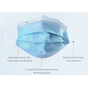 Buy cheap Non Woven Disposable Earloop Face Mask High Filtration Environmental Friendly product