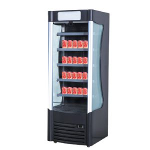 China Mini Beverage Open Display Fridge Open Air Display Refrigerators on sale
