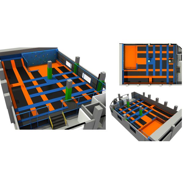 263M2 Relaxing Indoor Kids Commerical Trampoline Park for Sky Zone Spring Round Trampoline