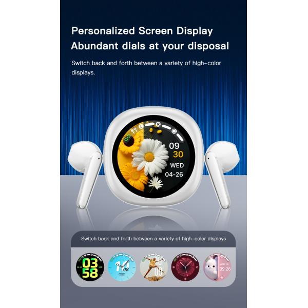 1.50 inch Screen Size Wireless Bluetooth Earphones for Altitude Barometric Pressure GPS Location Timer and More