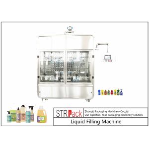 Stainless Steel Flow Volumetric Filling Machines , Time Based Automatic Filling