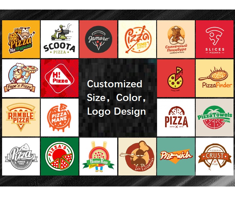 Black Octagon Round Pizza Box Kraft Corrugated Paper Packaging Bulk OEM