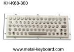 Dustproof Metal Computer Keyboard , Stainless Steel Keyboard 68 Key Buttons