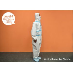 Healthcare Protective Isolation Gown Raw Material Non Woven Fabric Durable