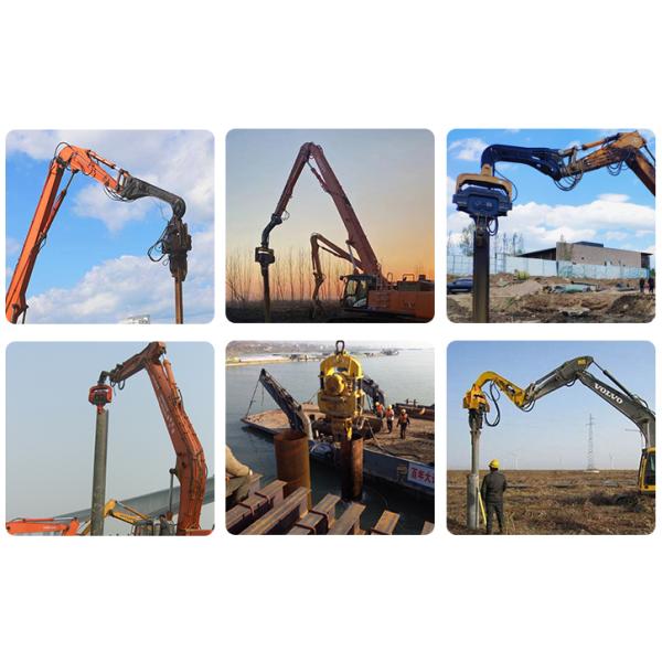 Best Quality Excavator Mounted Vibratory Hammers Construction Works High Efficiency Vibro Hammer