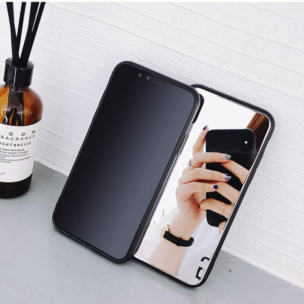 Girly Makeup Iphone 7 Plus Protective Case Electroplated Finish Mirror