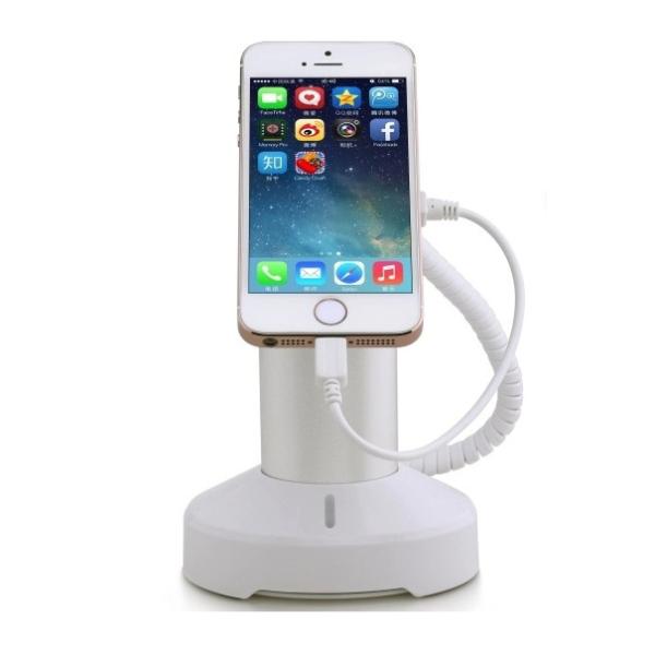 COMER tablet pad mini counter stand with alarm sensor and charging cable for mobile phone shops