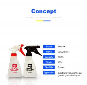 Buy cheap Aeropak 200ml Removable Liquid Chalk Spray Paint Plastic Bottle product