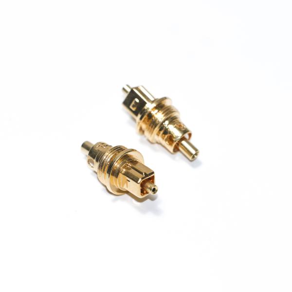 Monoluxtecs Optical Fiber Accessories , Toslink Metal Fiber Optic Connector