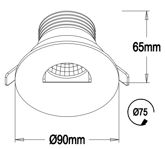 AC100-240V 3000K Warm White Of Led Spotlight For UL Price Listed