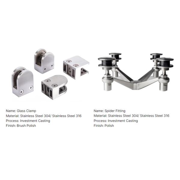 Customized Precision Lost Wax Investment Stainless Steel Part For Pipe Clamp