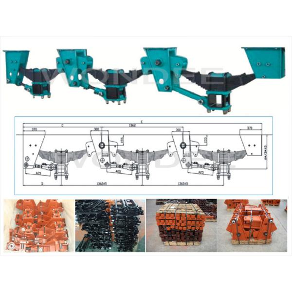 3 axle 2 ax;le germany Axle Trailer Suspension