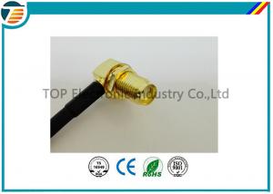 Buy cheap 50 Ohms Pigtail RF Coaxial Cable , SMA Male Plug To MMCX Right Angle With RG174 Cable product
