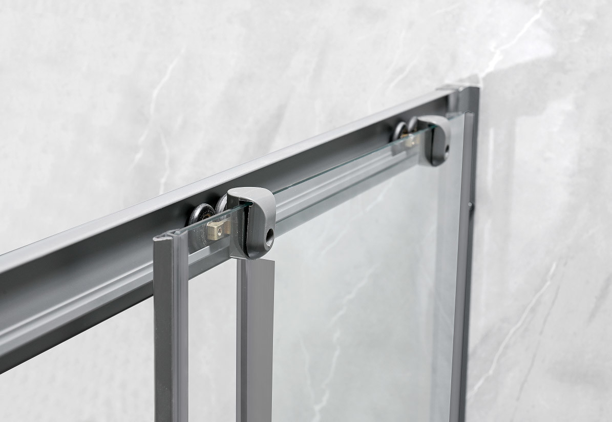 Sliding Opening European Shower Enclosure With Alum Frame