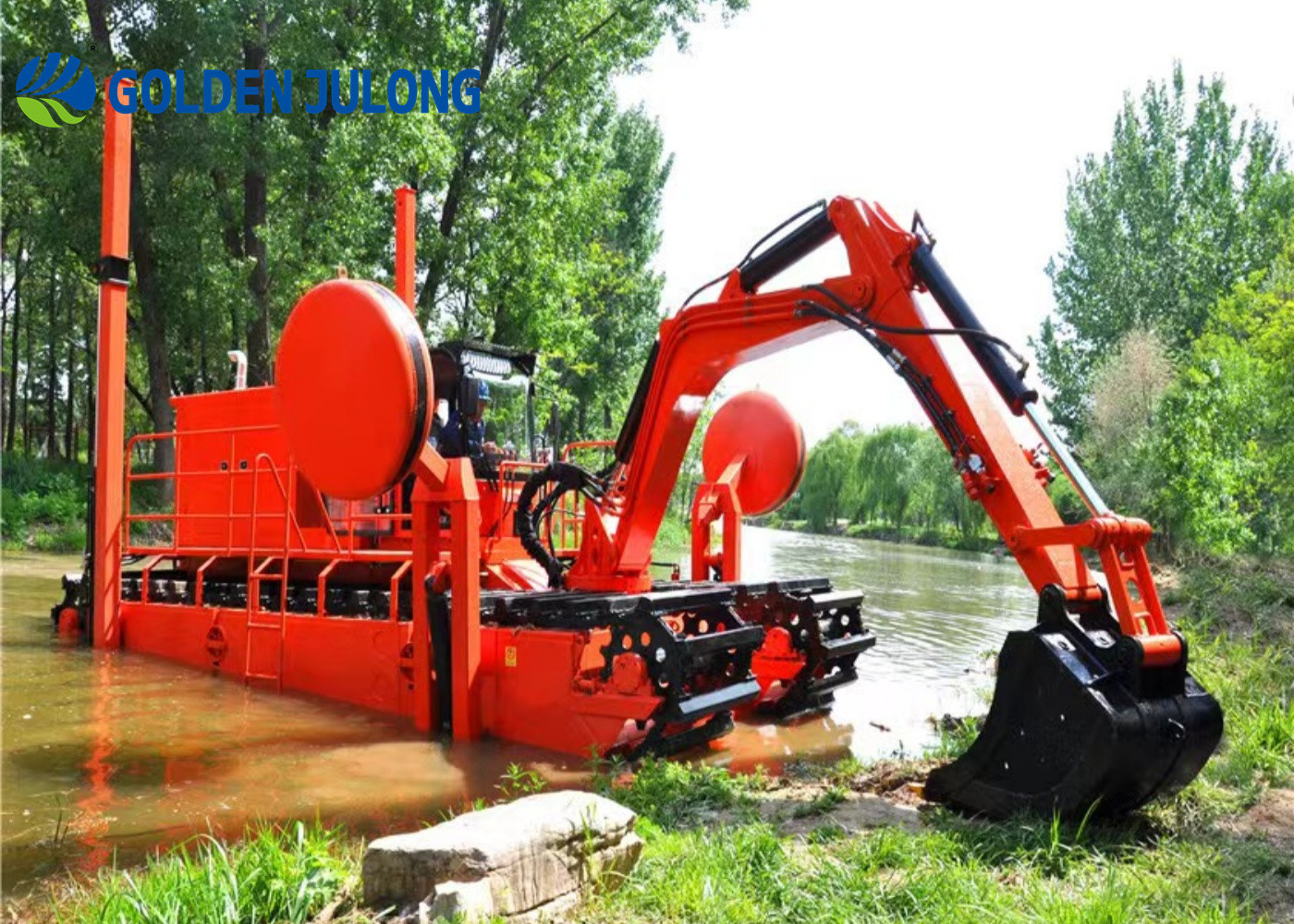 Buy cheap JLAME200 Amphibious Dredger With Crawler product