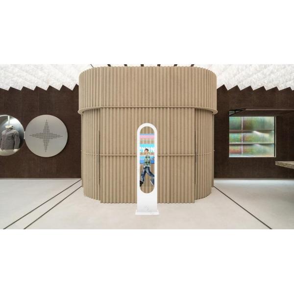 48-inch OLED transparent display showcasing high transparency feature