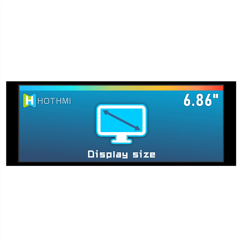 6.8 Inch Hight-Brightness TFT LCD Display LVDS Interface