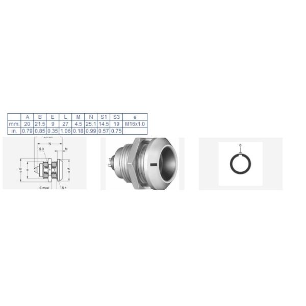 Lemo FGG EGG 1K 16 Pin Circular Connectors