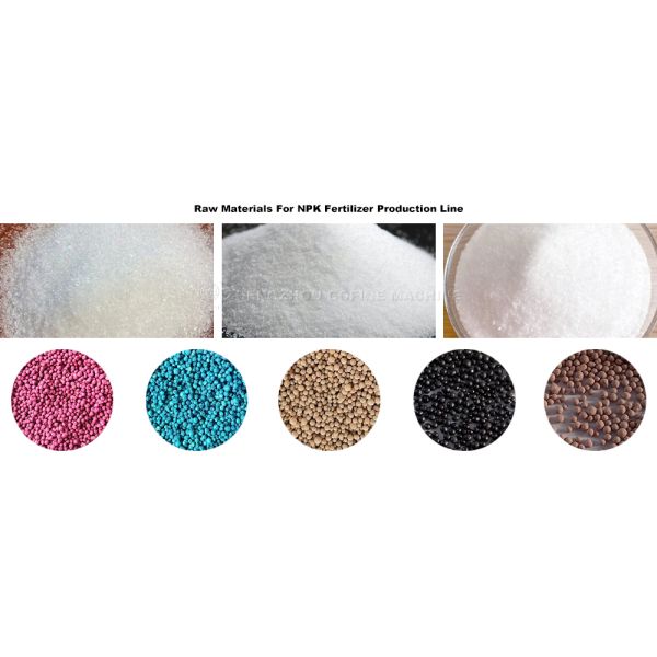 Heavy Duty Rotary Drum NPK Granular Fertilizer Processing Line