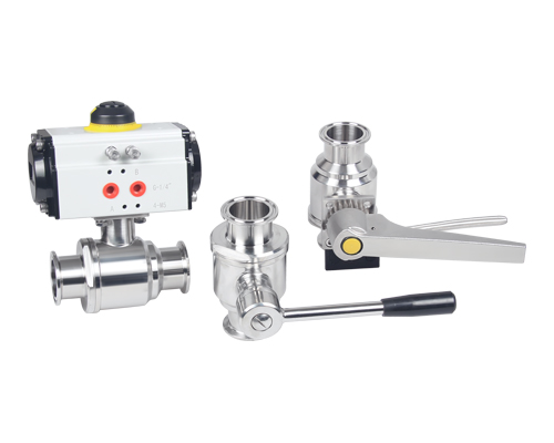 SS316L DN100 2 Way Manual Directly Sanitary Ball Valve