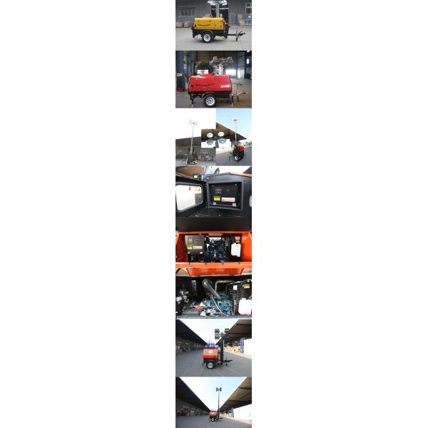 Construction Mini Light Tower , Portable Lighting Generator Cooperated