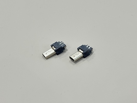 Mini USB 8-Pin Female Wire-End Connector Gold-Plated Brass Shell | Electronic Cable Connector for Power & Signal Transmission