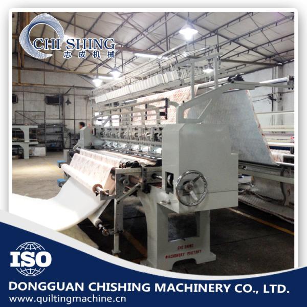 Three Needle Ultrasonic Quilting Machine 110 Inches With State Detection