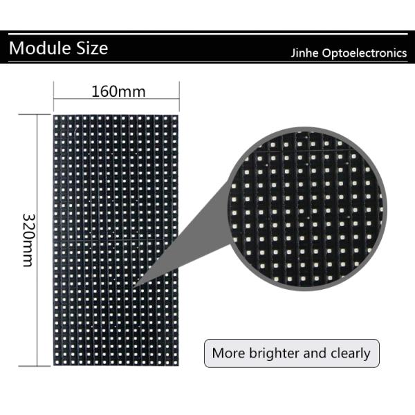 High brightness 1R1G1B p10 DIP led display Screen Performance