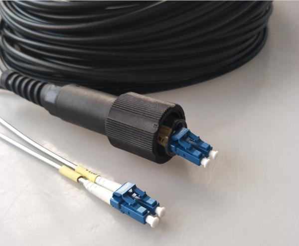 PDLC-DLC CPRI Fiber Cable LC Duplex Armoured SM Waterproof 7.0 Mm fiber optic jumper