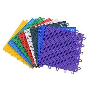 Buy cheap Plastic Anti Slip Sport Court Tile Interlocking Garage Flooring Drain Tiles product