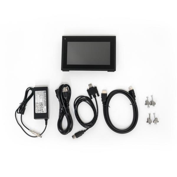 PCAP Touch Screen Sunlight Readable LCD Monitor Anti Glare 1000 Nits Front IP65 Waterproof