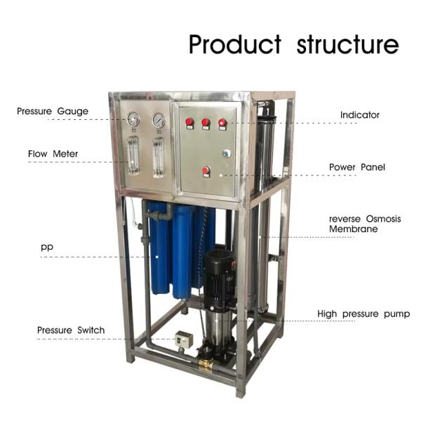 Stainless Steel 2000L Reverse Osmosis System Pure Water Equipment
