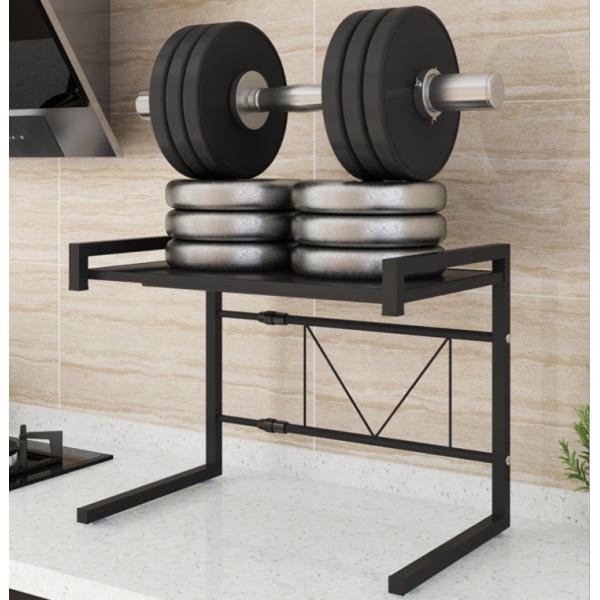 Double Layer 50KG Loading Steel Kitchen Basket Rack For Microwave