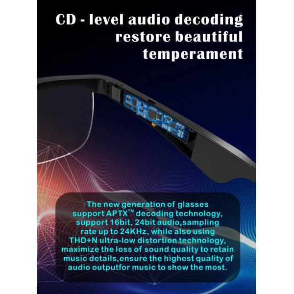 Smart Audio Sunglasses TR90 Frames Glasses With Open Ear Audio