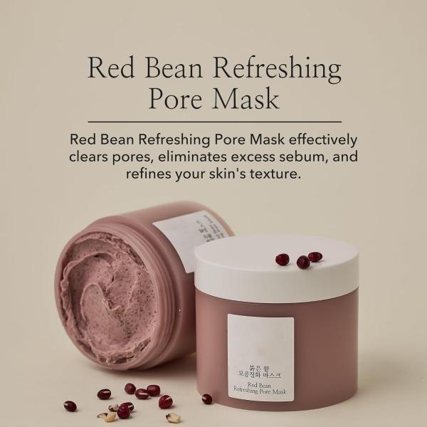 OEM ODM Private Label Korean Hot Selling Red Bean Refreshing Pore Mask Deeping Cleaning Delicate Skin Clay Mask
