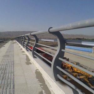 Dipped Bridge Tubular Aluminum Railings Customized Stainless Steel Tubular