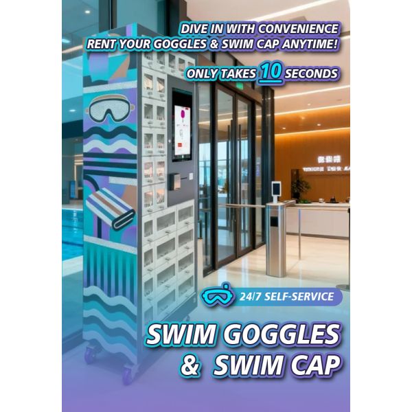 Locker Vending Machine for Renting Swimming Supplies With Receipt Printer