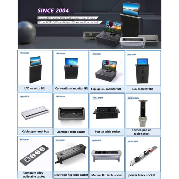 Custom Flip Up Monitor LCD Computer Screen 110V-240V