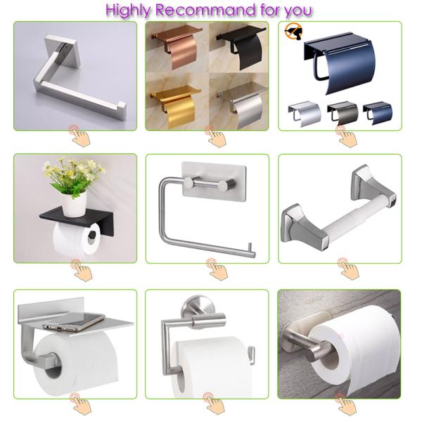 Bathroom Wall Mounted Screwfix Toilet Roll Holder 15.5 x 11 x 6 cm
