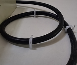 White Plastic Conduit Clamps Convenient Plastic Pipe Support Brackets