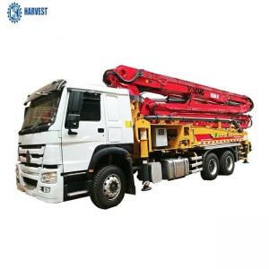 Buy cheap 1580mm Filling Height 130m3/H HB39K 39m Truck Mounted Concrete Pump product