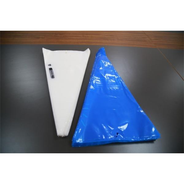HDPE LDPE Plastic Decorating Piping Bag Disposable Throw Away Clear Blue Color
