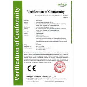 Luo Shida Sensor (Dongguan) Co., Ltd. Certifications