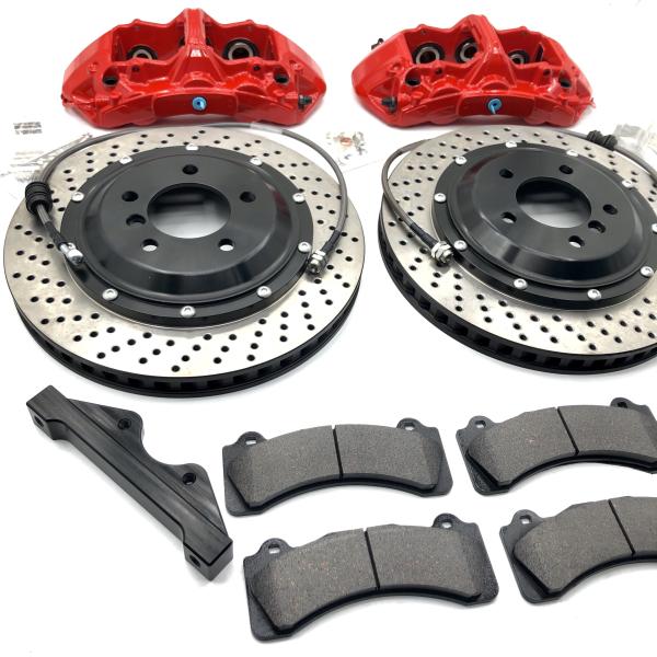 19'' Wheel 6 Pot Brake Kit JKGT6 Big Red Caliper 362*32mm Disc Rotor
