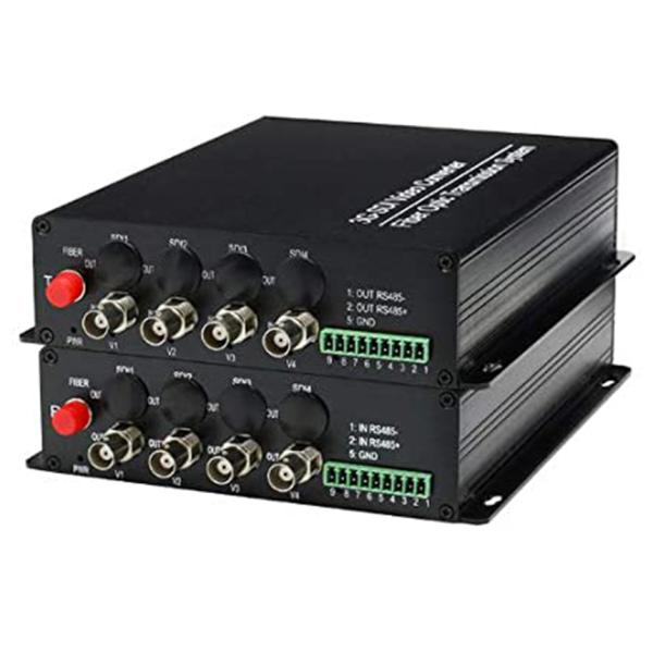 20km HD SDI Fiber Converter , Digital Video Over Fiber Converter With RS485