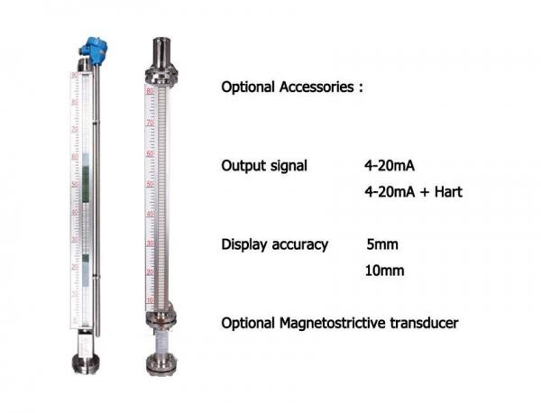 High Temperature Boiler Magnetic Level Gauge With Level Switch